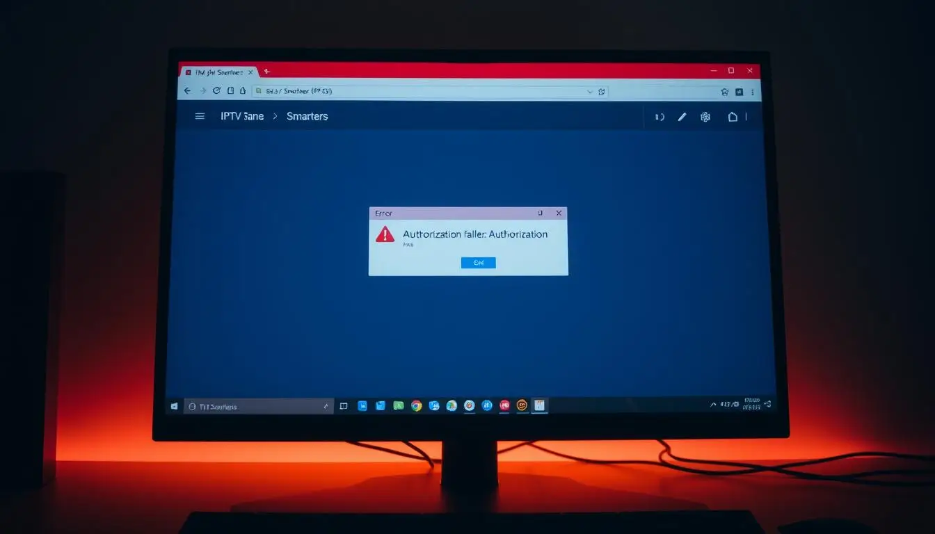 Failed to authorize IPTV Smarters